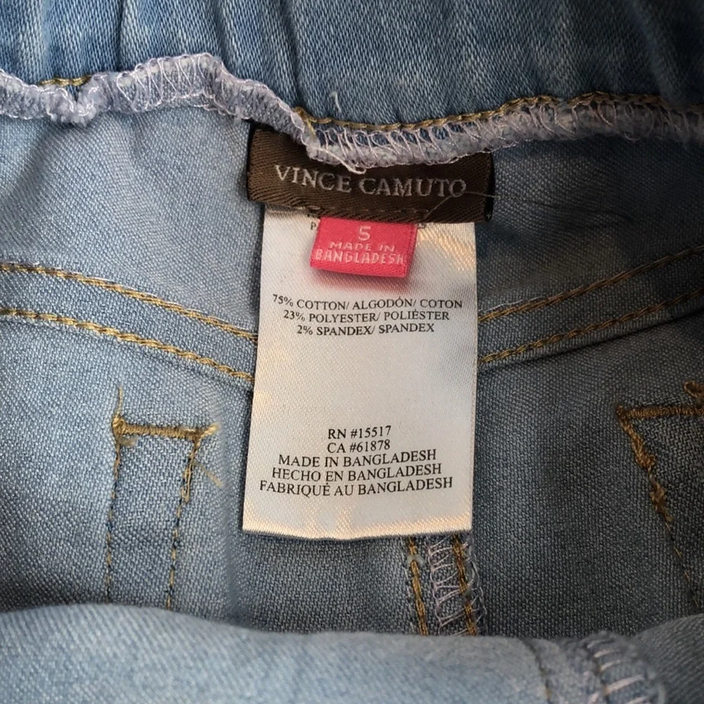 VINCE CAMUTO Light Blue Stretch Denim Jeans Leggings Jeggings Girl's Size 5